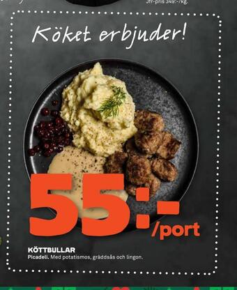 Stora Coop Köttbullar erbjuda