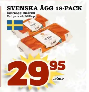 Din Mat Svenska ägg 18-pack erbjuda