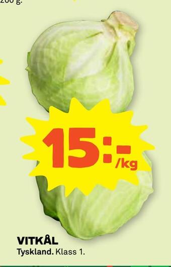 Stora Coop Vitkål erbjuda