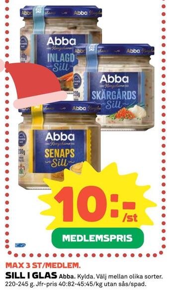 Coop Sill i glas erbjuda