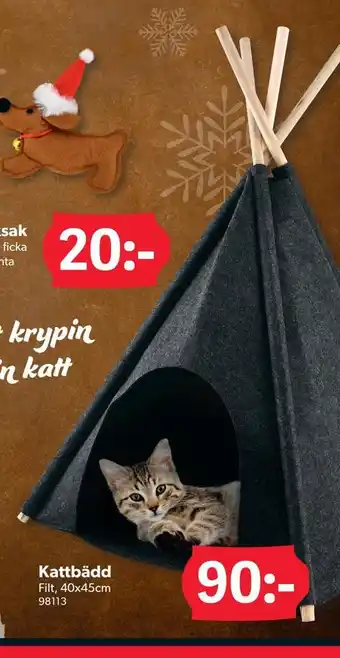 DollarStore Kattbädd erbjuda