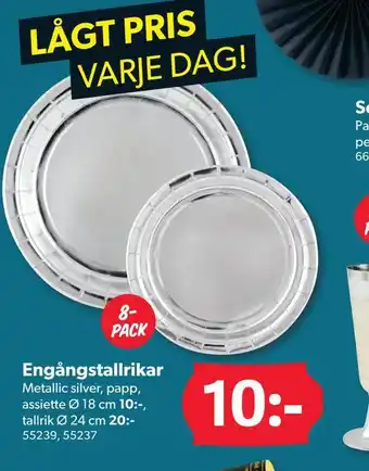 DollarStore Engångstallrikar erbjuda
