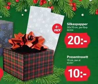 DollarStore Silkespapper erbjuda