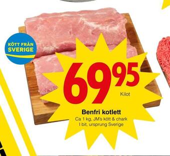 Matöppet Benfri kotlett erbjuda