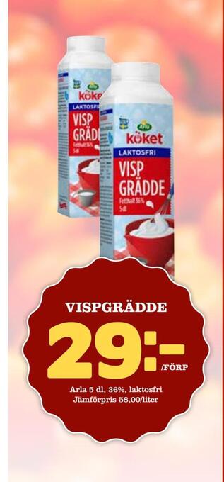 Nelins Vispgrädde erbjuda