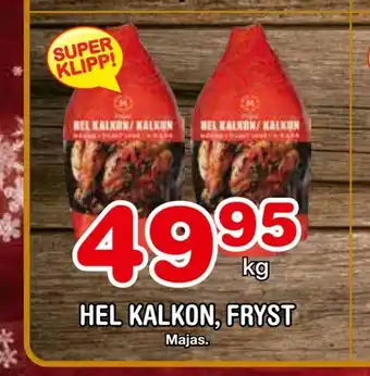 Nya Pulsen Hel kalkon, fryst erbjuda