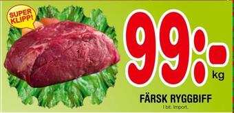 Nya Pulsen Färsk ryggbiff erbjuda