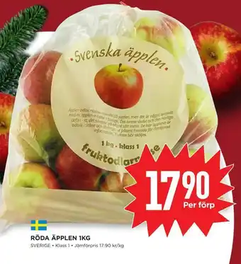 Willys Röda äpplen 1kg erbjuda