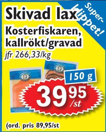 T-jarlen Skivad lax erbjuda