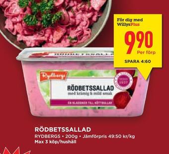 Willys Hemma Rödbetssallad erbjuda