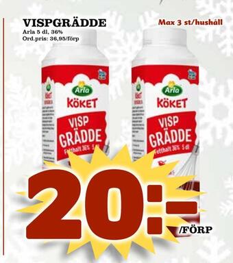 Supergrossen Vispgrädde erbjuda