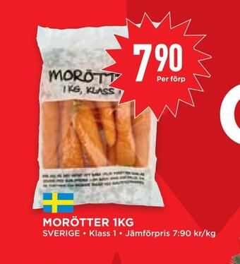 Willys Hemma Morötter 1kg erbjuda