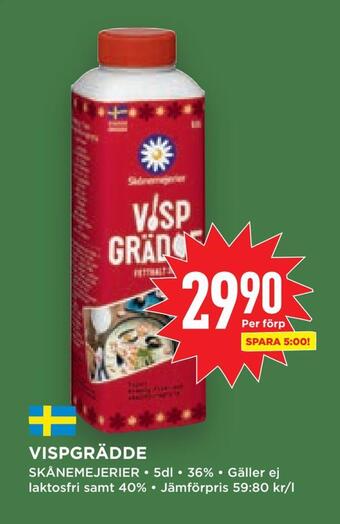 Willys Hemma Vispgrädde erbjuda