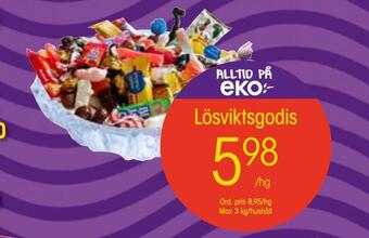 EKO Lösviktsgodis erbjuda