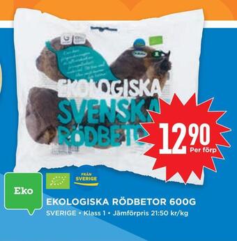 Willys Ekologiska rödbetor 600g erbjuda