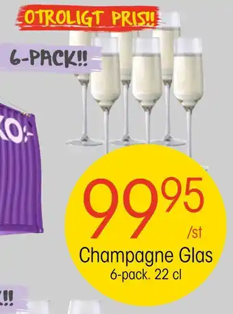 EKO Champagne glas erbjuda