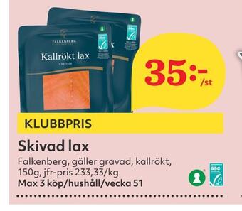 Hemköp Skivad lax erbjuda