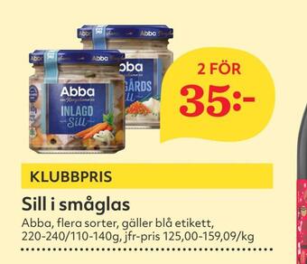 Hemköp Sill i småglas erbjuda