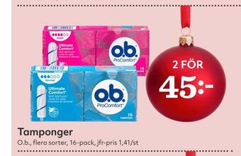 Hemköp Tamponger erbjuda