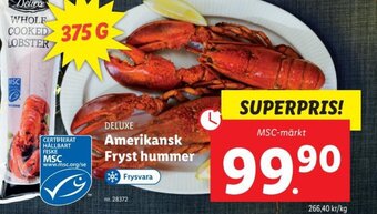 Lidl Amerikansk Fryst Hummer erbjuda