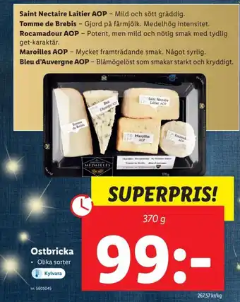 Lidl Ostbricka erbjuda