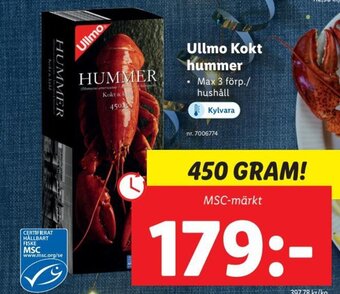 Lidl Ullmo Kokt Hummer erbjuda