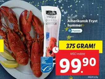 Lidl Amerikansk Fryst Hummer erbjuda