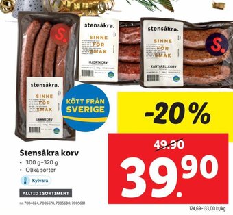 Lidl Stensåkra Korv erbjuda