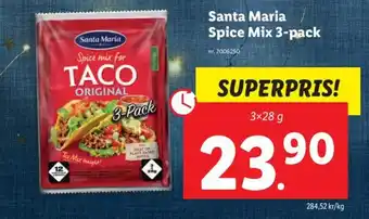 Lidl Santa Maria Spice Mix 3-Pack erbjuda