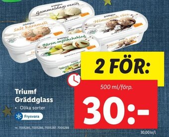 Lidl Triumf Gräddglass erbjuda