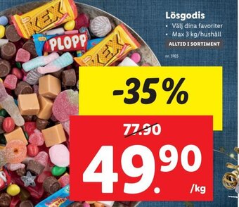 Lidl Lösgodis erbjuda