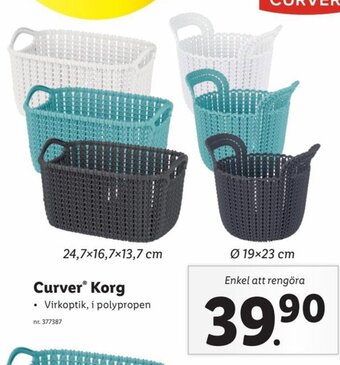 Lidl Curver Korg erbjuda