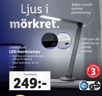 Lidl LED-Bordslampa erbjuda