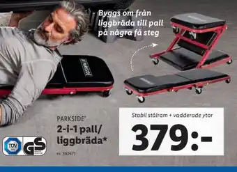 2-i-1 Pall/ Liggbräda