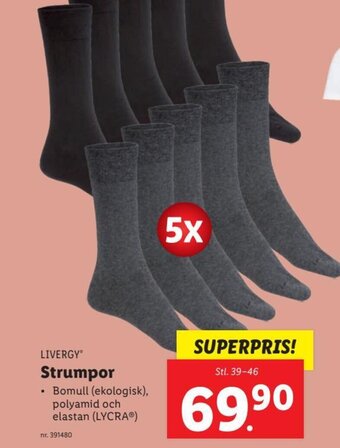 Lidl Strumpor erbjuda