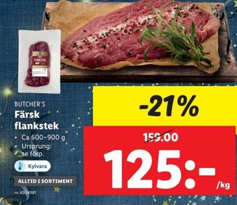 Lidl Färsk Flankstek erbjuda