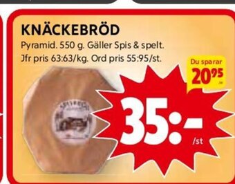 ICA Kvantum Knäckebröd erbjuda