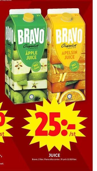 ICA Maxi Bravo juice erbjuda