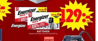 ICA Maxi Energizer batterier erbjuda