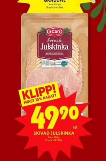ICA Kvantum Scan julskinka erbjuda