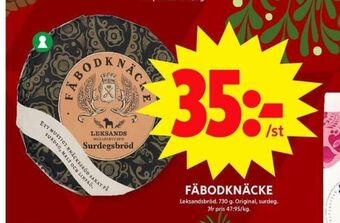 ICA Maxi Fäbodknäcke knäckebröd erbjuda