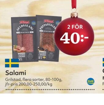 Hemköp Grilstad salami erbjuda