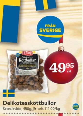 Hemköp Scan deli köttbullar erbjuda