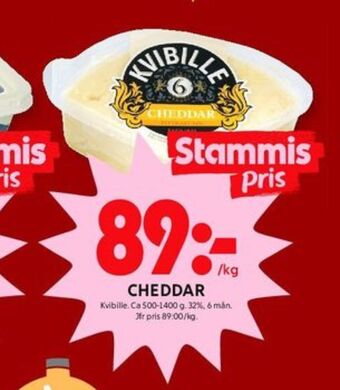 ICA Kvantum Kvibille cheddar erbjuda