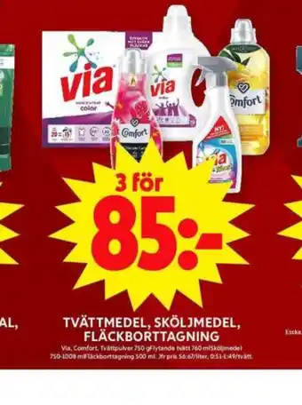 ICA Maxi Comfort sköljmedel erbjuda