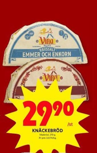 ICA Kvantum Vika knäckebröd erbjuda