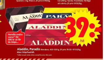 ICA Supermarket Aladdin chokladask erbjuda