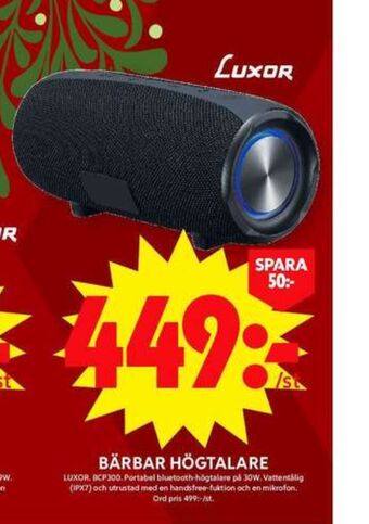 ICA Maxi Luxor högtalare erbjuda