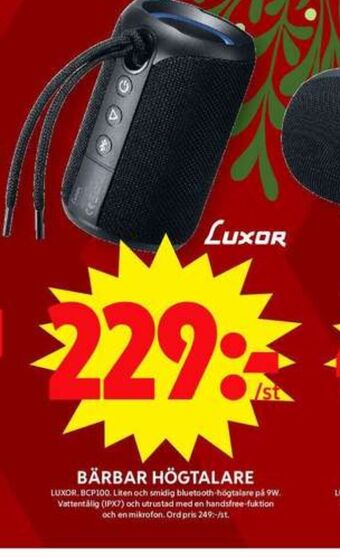 ICA Maxi Luxor högtalare erbjuda