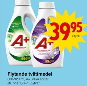 Matöppet A+ tvättmedel pulver erbjuda